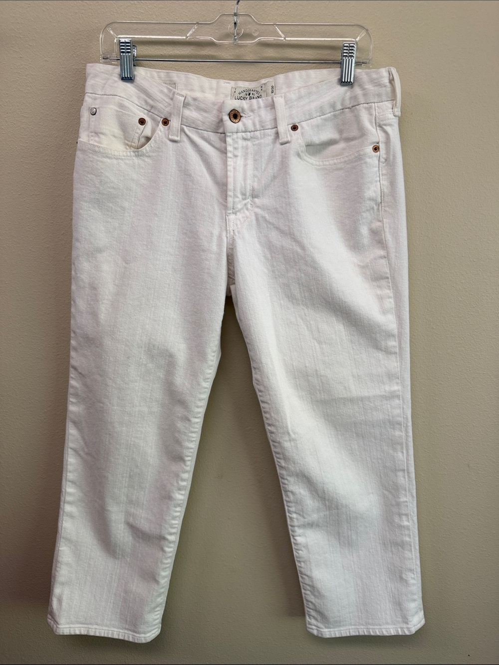 Lucky Brand White Denim Jeans Sz 10/30